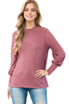 Charcoal Long Sleeve Pullover Top - Pack of 6