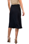 Black Elastic Waist A-Line Skirt - Pack of 6