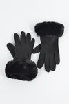 Felt Smart Touch Gloves Brown - Pack of 6