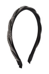 Aztec Pattern Ear Warmer Headband Ivory - Pack of 6