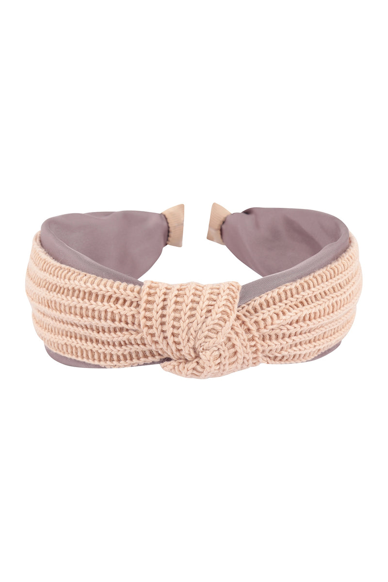 Knitted Knot Headband Hair Accessories Beige - Pack of 6