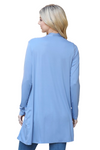 Long Sleeve Solid Cardigan Dusty Blue - Pack of 6
