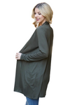 Long Sleeve Solid Cardigan Olive - Pack of 6