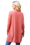 Long Sleeve Solid Cardigan Terracotta - Pack of 6