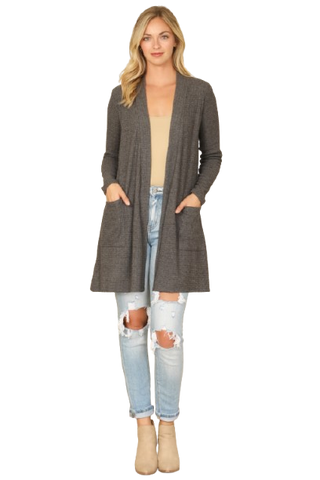 Zigzag Pompom Palmer Kimono Light Brown - Pack of 6