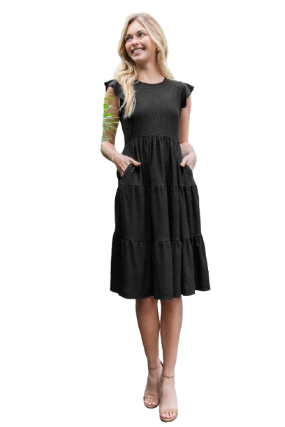 Wholesale Black Floral Dress