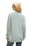 Knit Front Pocket Long Sleeve Top Sage - Pack of 4