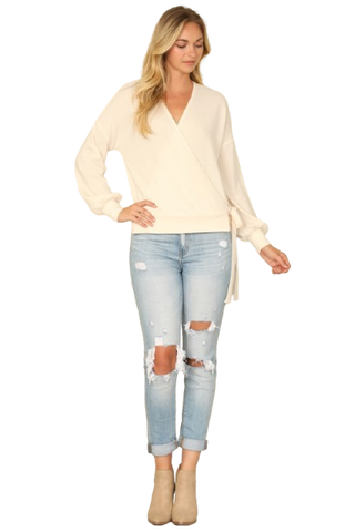 Solid Long Sleeve Side Pocket Open Front Cardigan Rust - Pack of 6