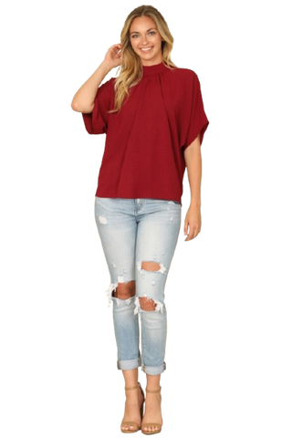 Solid Long Sleeve Side Pocket Open Front Cardigan Rust - Pack of 6