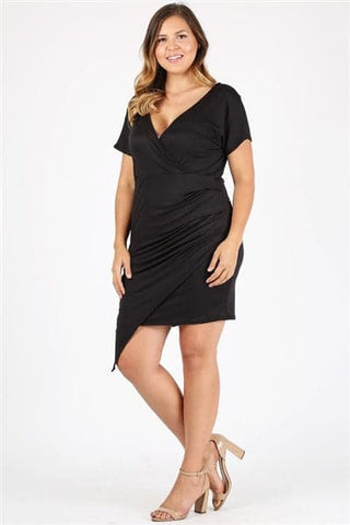 Plus Size Koshibo Midi-Dresses Black - Pack of 6