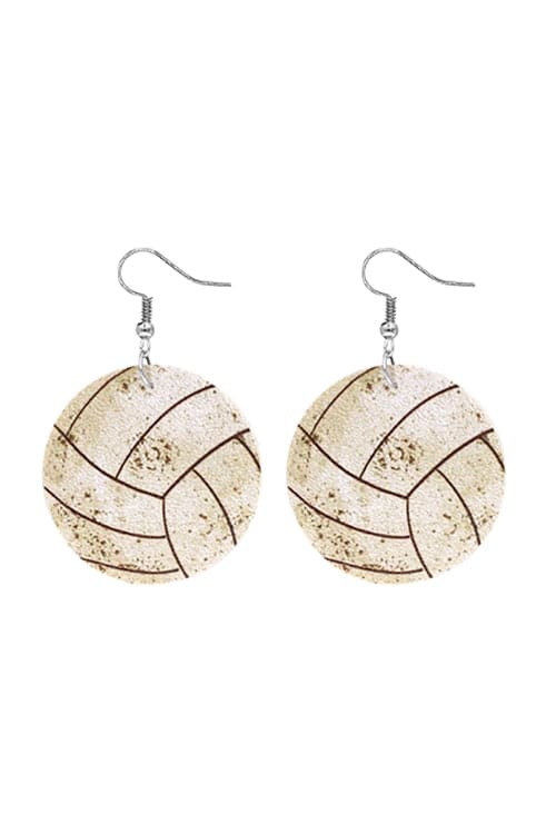 Gameday Volleyball Print Earrings - Pack of 6