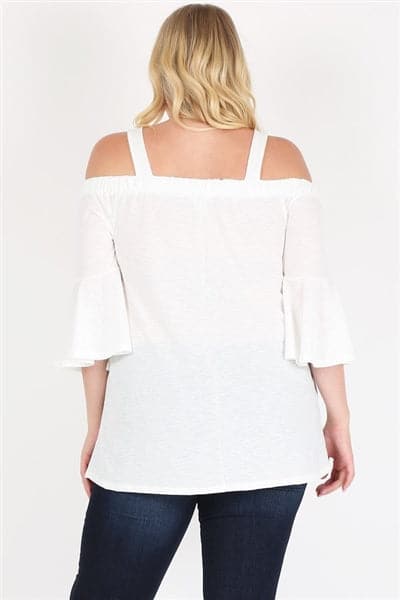 Plus Size Off The Shoulder Top Ivory - Pack of 6