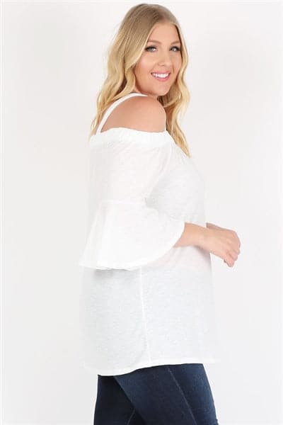 Plus Size Off The Shoulder Top Ivory - Pack of 6