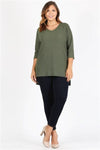 Plus Size Bell-Sleeves Top Olive - Pack of 6