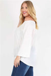 Plus Size Off The Shoulder Top White - Pack of 6