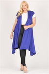 Plus Size Pull Over Poncho Navy - Pack of 6