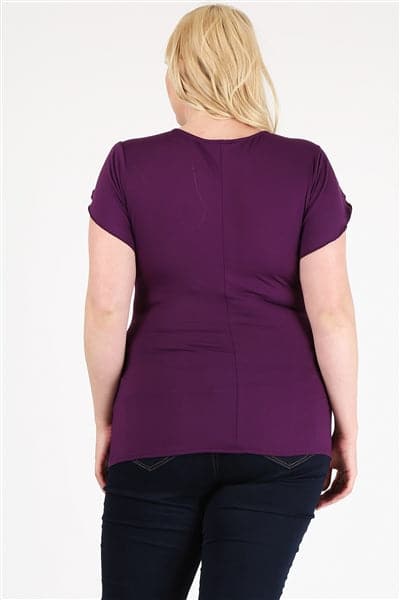 Plus Size Ruched Top Plum Pack of - Main Image