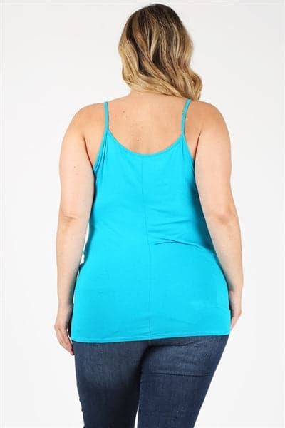 Plus Size Knit Twist Knot Tank Dark Jade - Pack of 6