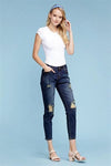 Double Frayed Hem Detail Skinny Jeans - Pack of 12