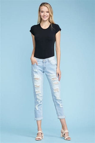 Women 5 pockets Classic Denim Jeans White - Pack of 15