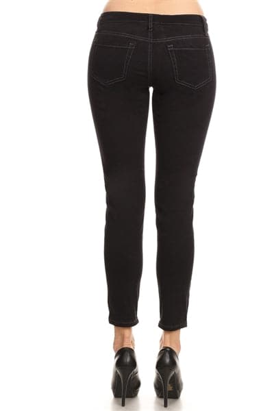 Women 5 pockets Classic Denim Jeans Black - Pack of 13