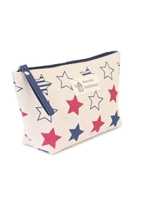 Stars Printed Cosmetic Bag Beige - Pack of 6