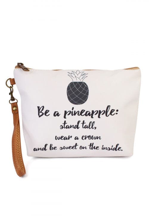 "Be A Pineapple..." Wristlet Make Up Bag - Pack of 6
