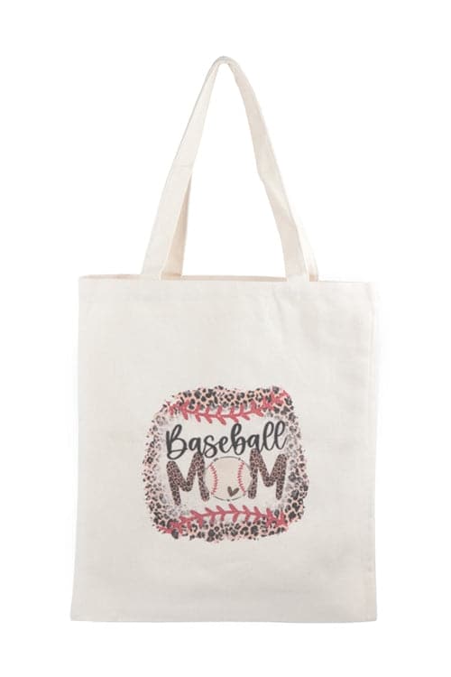 Baseball Mom Print Tote Bag - Pack of 6