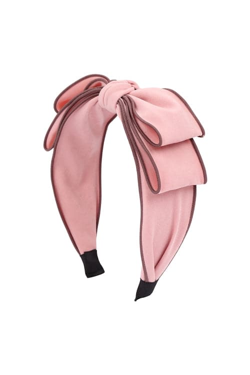 Ribbon Head Band Pink - Pack of 6