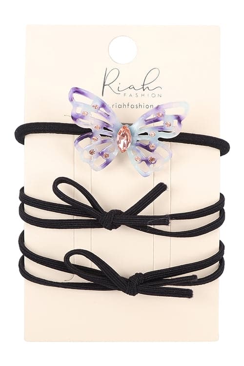 Butterfly Hair Band Blue - Pack of 6