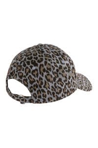 Gray Leopard Skin Printed Cap - Pack of 6