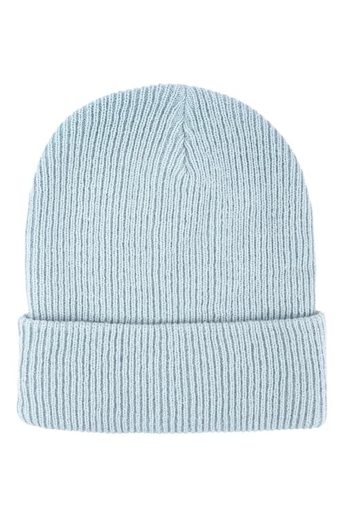 Plain And Simple Knitted Fashion Beanie Blue - Pack of 6