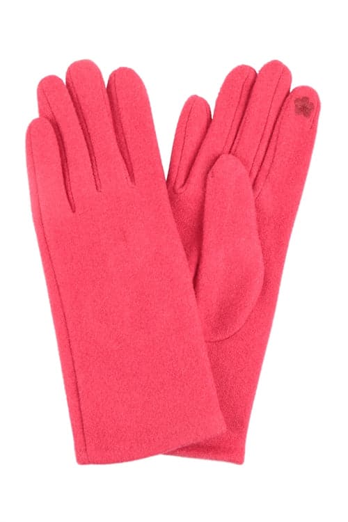 Felt Smart Touch Gloves Red - Pack of 6
