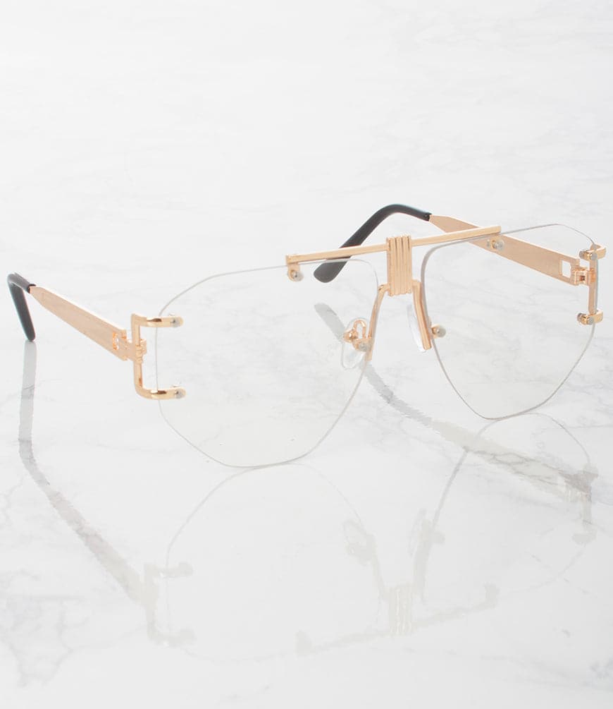 Geometric Aviators (Pack of 12) Womens Wholesale Sunglasses - M1908CL