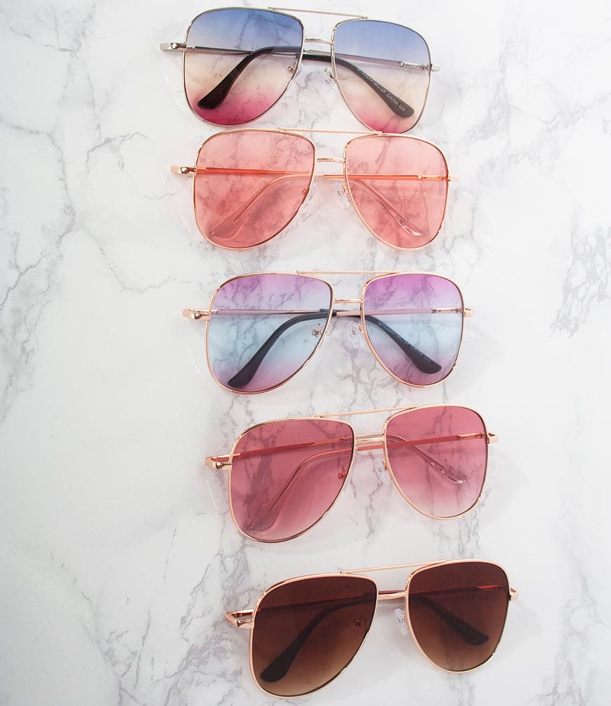 M7535AP/MC/SP - Aviator Sunglasses - Pack of 12