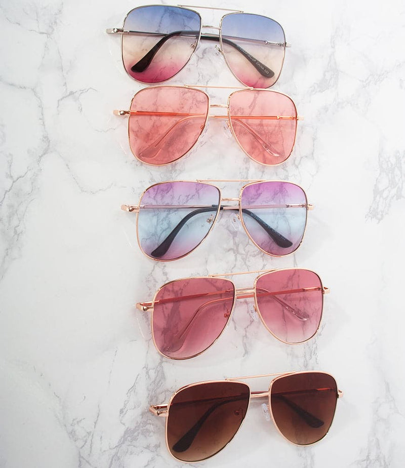 M7535AP/MC/SP - Aviator Sunglasses - Pack of 12