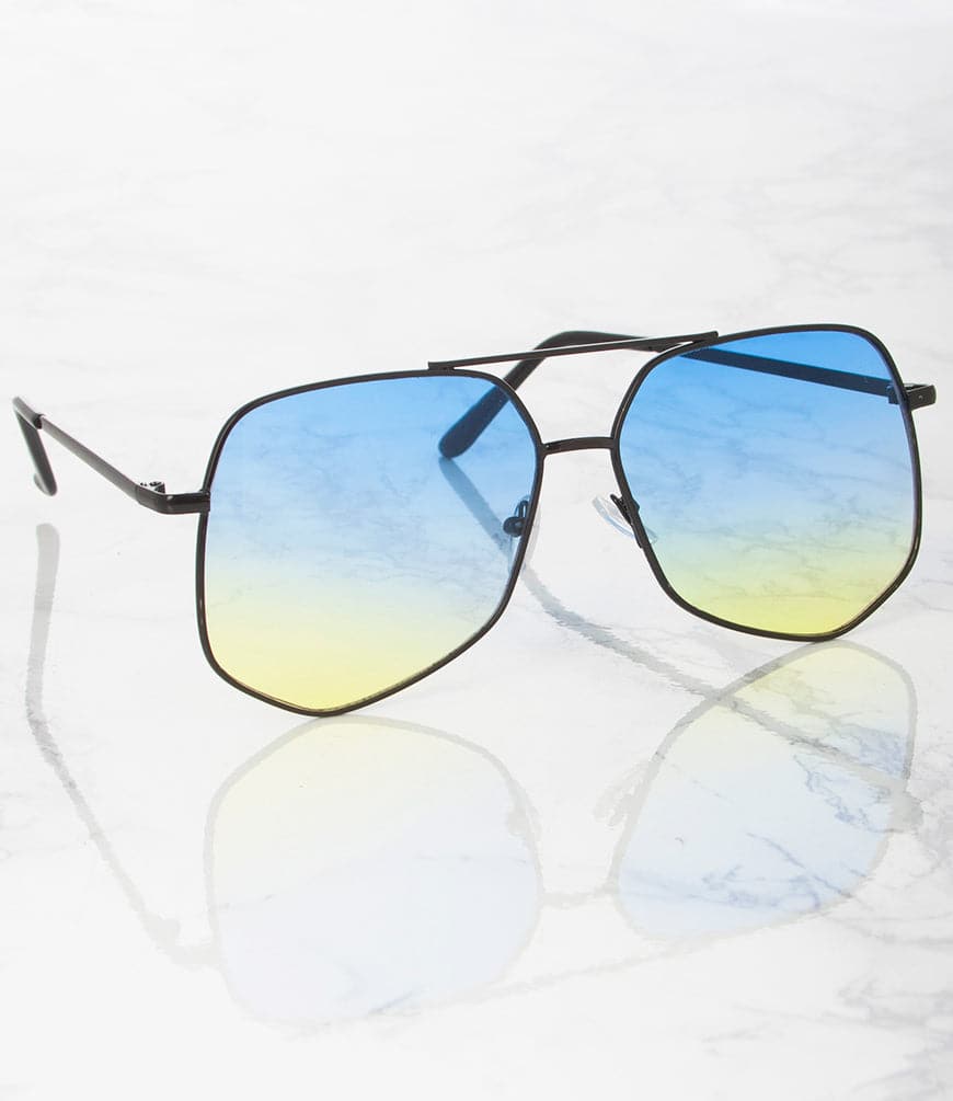 M7597MC - Unisex Aviator Sunglasses - Pack of 12