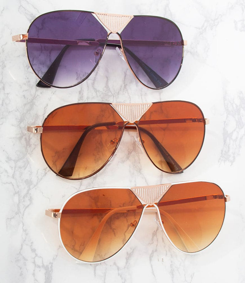 Aviator Sunglasses - M18255AP - Pack of 12 ($48 per Dozen)