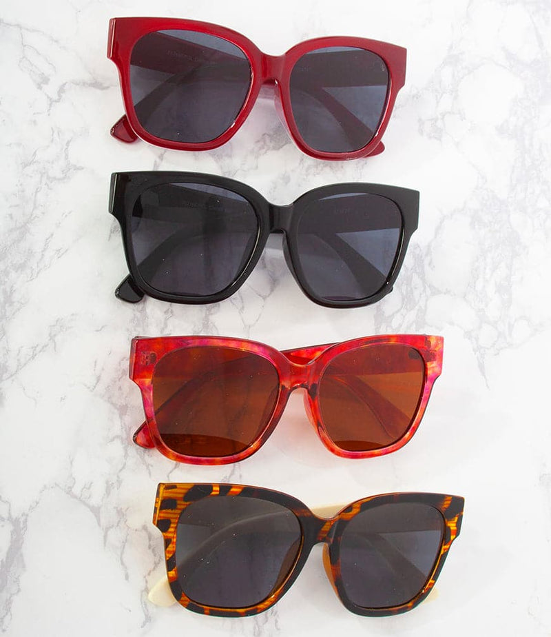 Wholesale Fashion Sunglasses - P5716F/POL - Pack of 12 ($51)