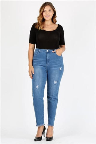 Plus Size Cropped Skinny Jeans - Pack of 6