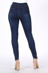 Mid-Rise Distressed Denim Jeggings - Pack of 6