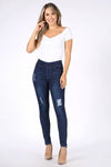 Mid-Rise Distressed Denim Jeggings - Pack of 6