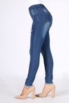 Mid-Rise Distressed Denim Jeggings - Pack of 6