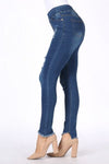 Mid-Rise Distressed Denim Jeggings - Pack of 6