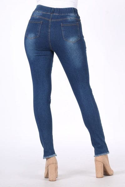 Mid-Rise Distressed Denim Jeggings - Pack of 6
