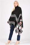 Plus Size Pull Over Poncho Black - Pack of 6