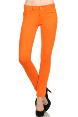 Wholesale Ponte Jeggings Orange - Pack of 12