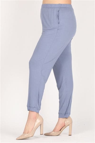 High Waist Plus Size Relaxed Fit Pants Denim - Pack of 6