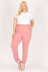 High Waist Plus Size Relaxed Fit Pants Royal - Pack of 6