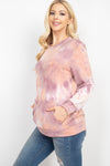 Purple French Terry Tie Dye Pullover with Pockets - Pack of 7